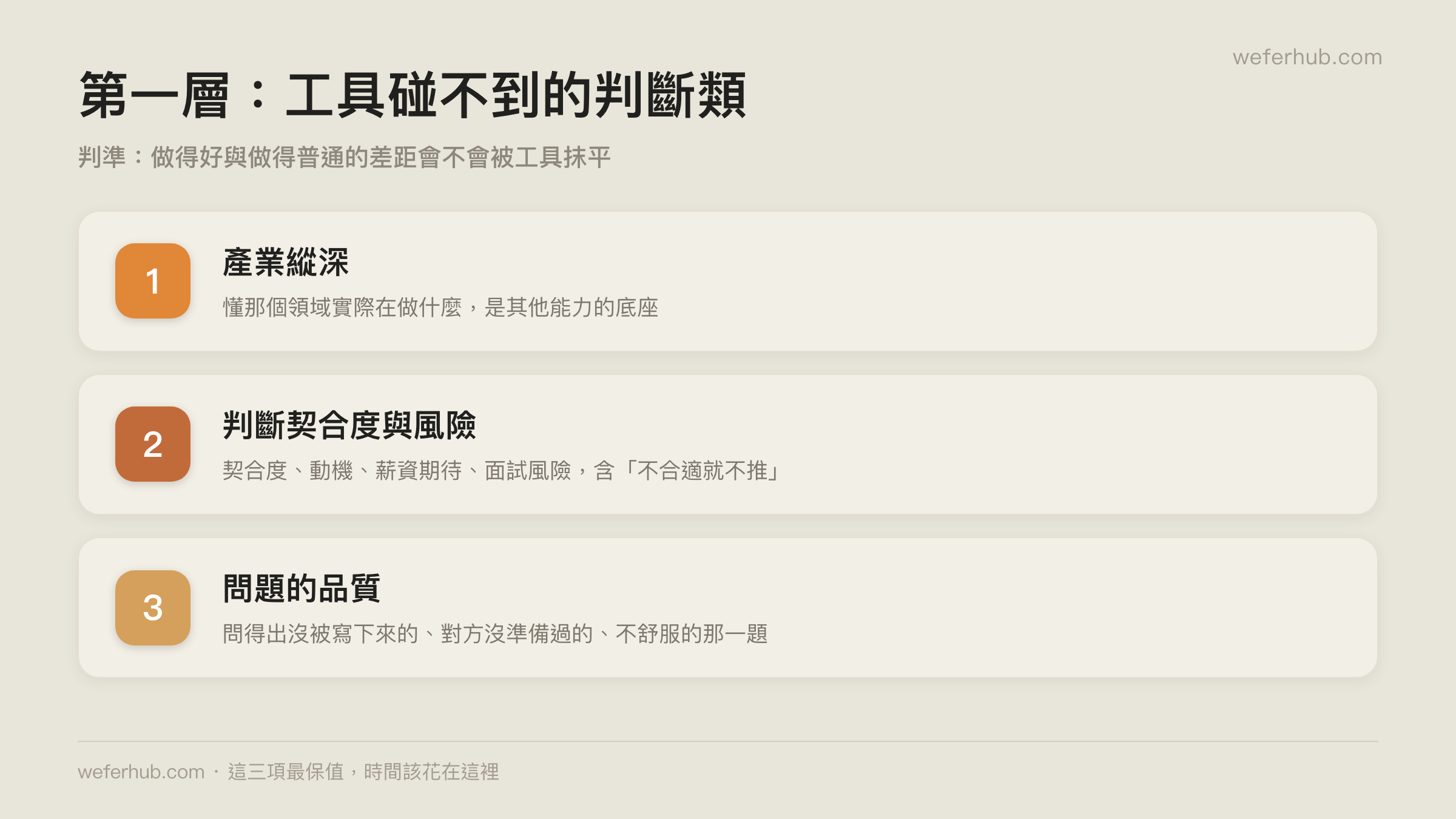 判斷類的三種能力