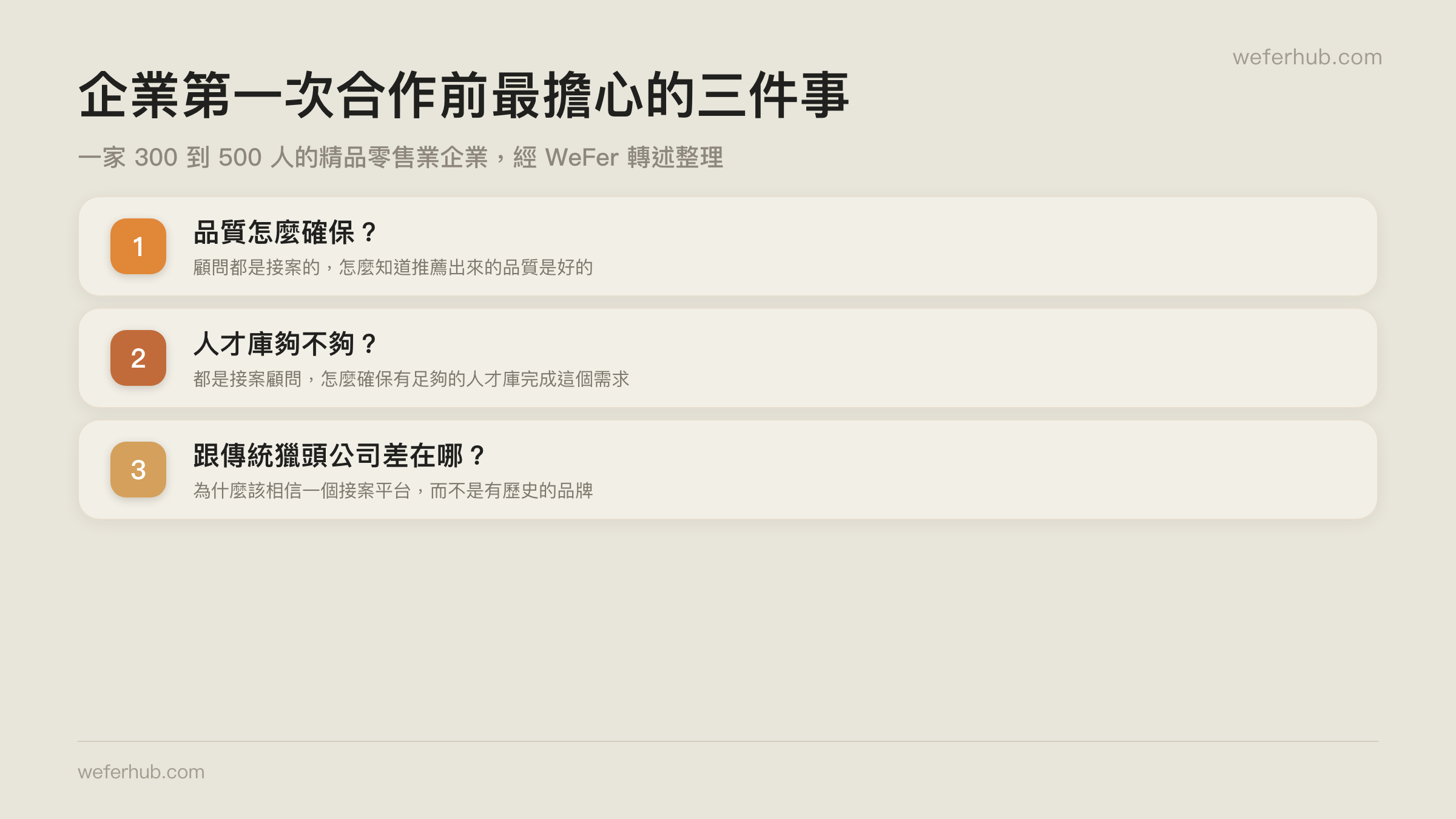 企業第一次合作前最擔心的三件事